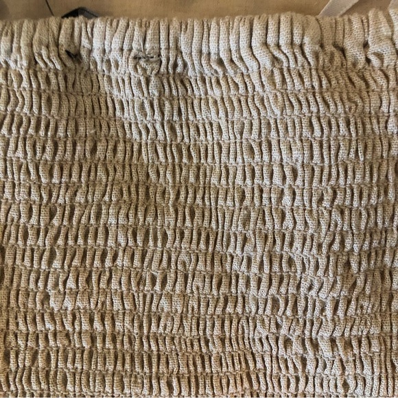 Lulu’s Double Digits Linen Halter Crop Top. Size Medium. - Picture 6 of 8